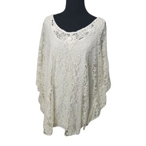 Lavish Plus Off White Lace over Cami Size 1X